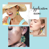 SUNNYCLUE 520Pcs 80 Pairs Unfinished Wooden Earrings Wood Earring Blanks Kit Wood Large Charms 160Pcs Earring Hooks 200Pcs Jump Rings for Jewelry SUNNYCLUE