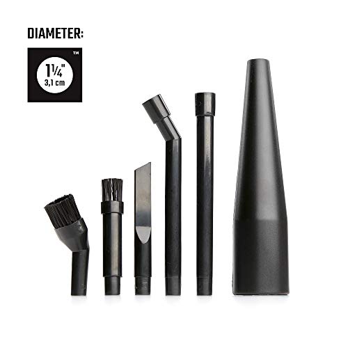 CRAFTSMAN CMXZVBE38668 1-1/4 in. 6-Piece Wet/Dry Vacuum Micro-Cleaning Attachment Kit Craftsman