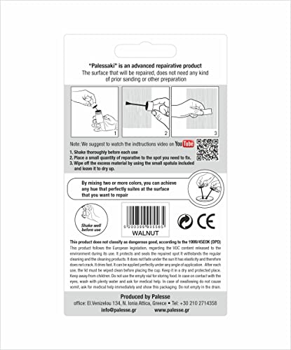 Palessaki Water Based Wood Furniture Repair Kit│Best Scratch Remover for Wood Furniture Surfaces│Wood Floor Scratch Remover, Hardwood Floor Scratch Palesse