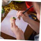 Yardenfun 40pcs Wooden Wheel Craft Wood Balls Solid Wood Wooden Wooden Balls Solid Bead Nonporous Accessories Round Wreath Wood Color Wooden Beads Yardenfun