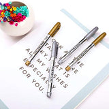 Dyvicl Premium Metallic Markers Pens Silver and Gold Paint Pens Black Paper Pad Dyvicl