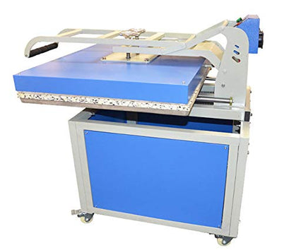 US Stock 31in x 39in Large Format Heat Press Machine Manual Operation Hand Force Clamshell Textile Thermo Heat Transfer Press Machine, 220V 1P