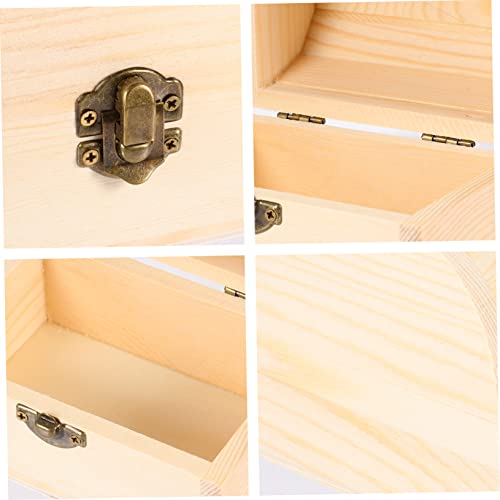 Ciieeo 1pc Pirate Treasure Chest Wooden Box The Ordinary Kit Earring Storage Organizer Letter Decor Chest Ciieeo