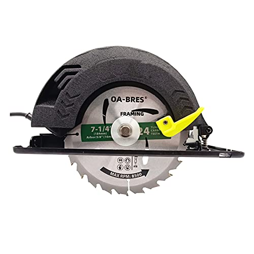 3Pack Combo 7-1/4 Inch Circular Saw Blades with 5/8" Arbor, TCT ATB 24T Framing, 40T Crosscutting, 60T Finish Saw Blade for Various Wood Cutting OA-BRES