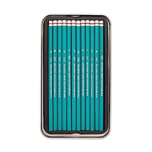 Prismacolor Premier Turquoise Graphite Sketching Pencils, Medium Leads, 12 Pack - WoodArtSupply