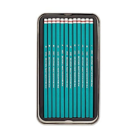 Prismacolor Premier Turquoise Graphite Sketching Pencils, Medium Leads, 12 Pack Prismacolor