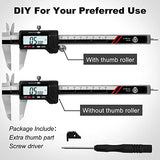 werka Digital Caliper, 0-6” Calipers Measuring Tool, Micrometer Caliper with 0.001”High-Accuracy,Inch/Fraction/Millimeter Conversions Button,4 werka