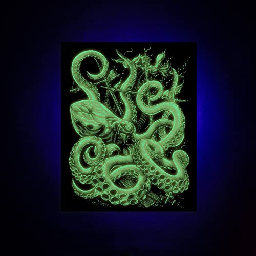 Royal and Langnickel Glow in Dark Engraving Art, Octopus Royal & Langnickel