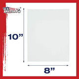 US Art Supply 8 X 10 inch Professional Artist Quality Acid Free Canvas Panel Boards for Painting Value Pack of 12 (1 Full Case of 12 Single Canvas U.S. Art Supply