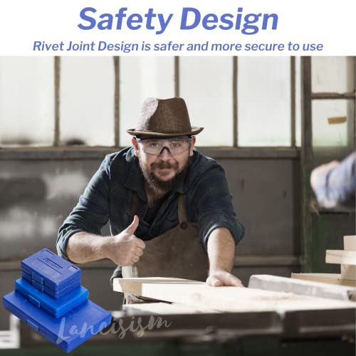 Lancisism Machinist Square Set 2, 3, 4, 6 Inch, Precision Engineer Wide Seat Square Mechanical Engineer Steel Angle Ruler High Precision 90 Degree Lancisism