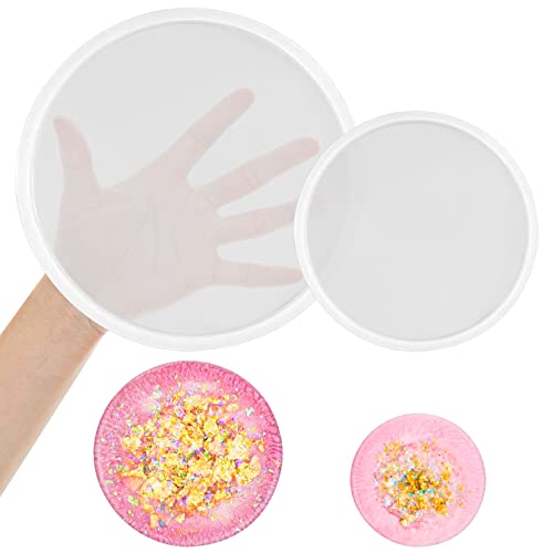 2 PCS Thickened Coaster Resin Molds, Coaster Silicone Molds for Epoxy Resin, Coaster Molds for Resin Casting, Epoxy Resin Molds for DIY Resin Sjubaopen