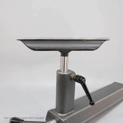 Hurricane Turning Tools, 12" Tool Rest with Hardened Steel Rod For Wood Lathe, 4" Post Length - WoodArtSupply