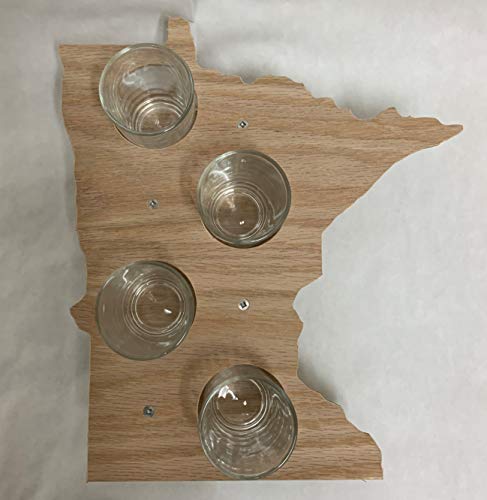 Minnesota Flight Board with Glasses - WoodArtSupply