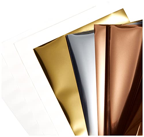 Cricut 2008716 Foil Transfer Sheets Sampler, Metallic (24 ct), 24 Pack Cricut
