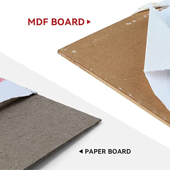 Transon 5x7 Artist Canvas for Painting MDF Board Painting Canvas No Warping 12Pack Acid-Free Primed TRANSON