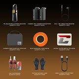 CNC Tattoo Kit Wireless Rotary Pen Machine 2pcs RCA Battery 5pcs Mixed Cartridges Needles Lightweight Gun for Tattoo Artists with Carry Case CNC