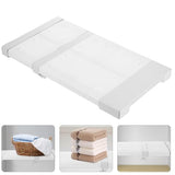 Alipis Expandable Closet Tension Shelf Rod Adjustable Metal Storage Rack Cabinet Organizer DIY Divider Separator Shelves for Wardrobe Cupboard Alipis