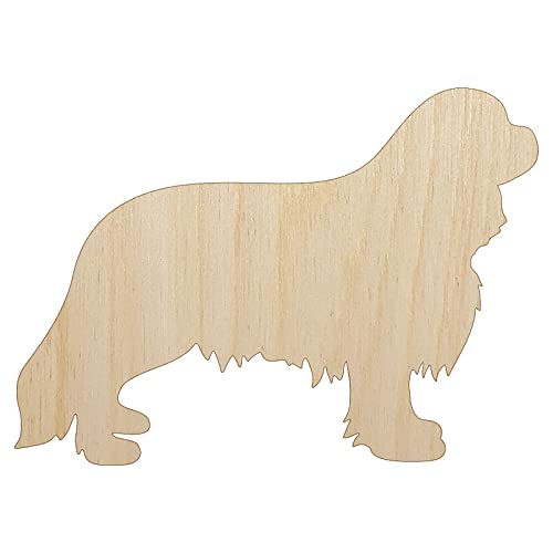 Cavalier King Charles Spaniel Dog Solid Unfinished Wood Shape Piece Cutout for DIY Craft Projects - 1/8 Inch Thick - 6.25 Inch Size Sniggle Sloth