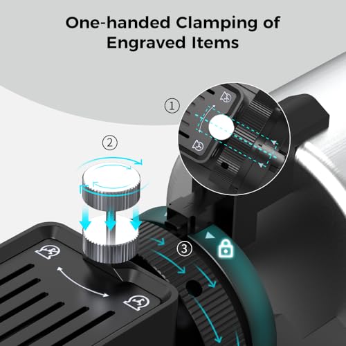 Official Creality Rotary Kit Pro, Laser Rotary Roller 3 in 1 Multi-Function Engraving Accessories for Laser Engraver, Jaw Chuck Rotary for Engraving Creality