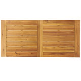 Christopher Knight Home Della Acacia Wood Dining Table, Natural Stained with Rustic Metal, 32.25 in x 69 in x 29.5 in, Brown, Grey Christopher Knight Home