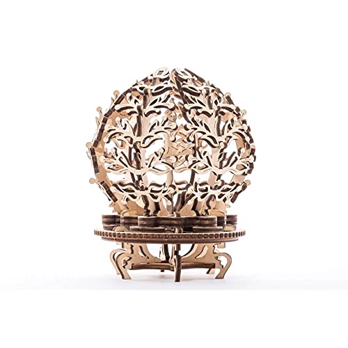 UGEARS Mechanical Flower 3D Wooden Puzzle - Unique Model Kits for Teens and Adults UGEARS