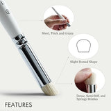 ARTIFY Drybrush Set of 5 Sizes: Expert Series Dry Brush for Effortless Miniature, Model, Ceramics, Citadel Painting - Hobby Detail Small Acrylic Oil ARTIFY art supplies