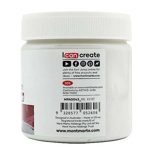 MONT MARTE Sand Texture Medium Coarse Premium 250ml (8.5 US fl.oz), Sand Texture Paint Medium for Acrylics, Create Special Effects in Acrylic and Oil MONT MARTE