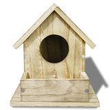 DIY Outdoor Wooden Bird Feeding Build House,Wooden Bird House Kit for Outside Hanging,4.6 Inches Bird Nest, Nesting Box for Backyard Courtyard Patio Paiaojia