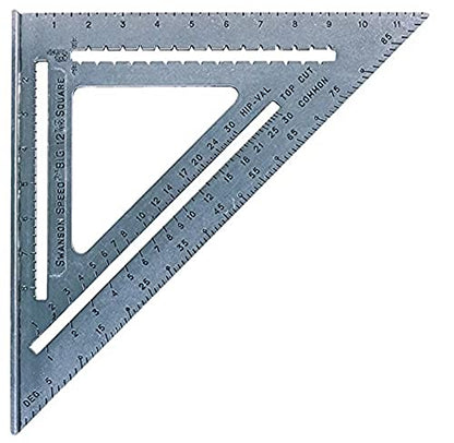 SWANSON Tool Co., Inc SW1201K Value Pack 7 inch Speed Square and Big 12 Speed Square (without layout bar) ships with Blue Book - WoodArtSupply