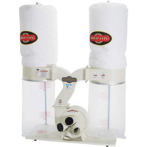 SHOP FOX W1687 3-Horsepower 2,800 CFM Dust Collector - WoodArtSupply