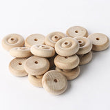 Unfinished Wood Wheels by Factory Direct Craft - Pack of 54 Mini Wooden Wheels for Crafts Toys Cars Trains (Size: 1-1/2 inch Diameter) Factory Direct Craft