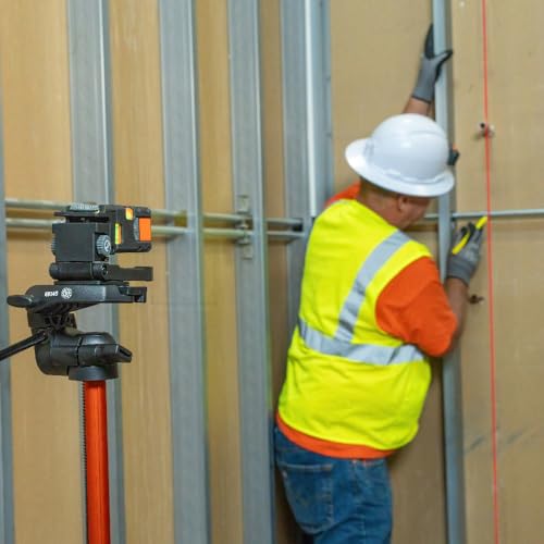 Klein Tools 93PTL Pocket Laser Level, Magnetic Bright Red Plumb Leveling and Alignment Tool, 3 Bubble Vials, 360-Degree Wall Attachment Klein Tools
