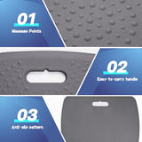 Ergohead 3/4 inch Anti Fatigue Comfort Standing Mat, Portable Office Standing Desk Mat, Non Slip Kitchen Mat, Built-in Handle with Massage Points ergohead