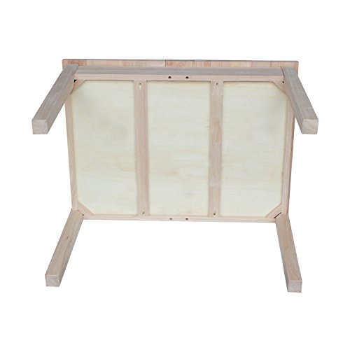 International Concepts Table with Lift Up Top for Storage, Unfinished IC International Concepts