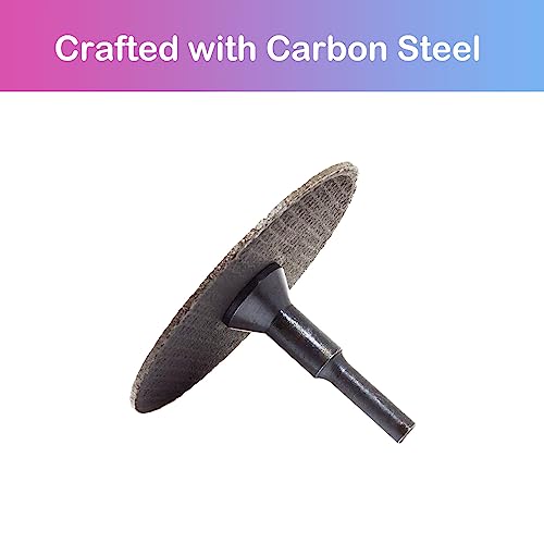 Crossarctic Cut-Off Wheel Mounting Mandrel Holder 3/8" & 1/4" Arbor Hole with 1/4" Shaft Stem for Die Grinder Accessories Drill Rotary Tool(3 Pack) Crossarctic