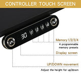 Jceet Adjustable Height L-Shaped 59 Inch Electric Standing Desk - Sit Stand Computer Desk, Stand Up Desk Table for Home Office, Black Frame and Top Jceet