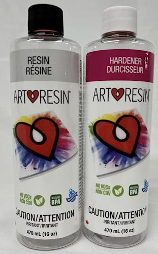 ArtResin - Epoxy Resin - Clear - Non-Toxic - 32 oz (16 oz Resin + 16 oz Hardener) (946 ml) - WoodArtSupply