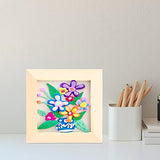 TOYANDONA 6Pcs DIY Wooden Picture Frames, 4. 7x4. 7 inch Unfinished Picture Frames Wood Photo Frames for Kids Adults Arts Crafts DIY Painting TOYANDONA