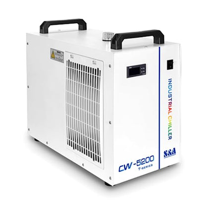 S&A Genuine CW-5200DH（Upgraded 5200DG） Water Chiller Duty Free for CO2 Laser Engraving Cutting Water Cooling Shipping From US - WoodArtSupply