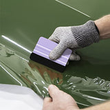 WRAPXPERT Squeegee for Vinyl- Felt Vinyl Squeegee 2 Pcs,Purple and Teal Squeegee Scraper Tool Kit for Crafts Car Wrap Window Tint Wallpaper Glass WRAPXPERT