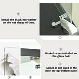 nifoti 4-Tier Floor Standing Glass Display Cabinet with Lockable Door for Collectibles and Trophies nifoti