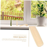 Abaodam 60 Pcs Mini Baseball Unfinished Wooden Toy Unfinished Wooden Baseball Bats Unfinished Wood Baseball Abaodam