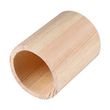 HEALLILY 2 Pcs Unfinished Wood Pen Pencil Holder Container Stationery Case Office Desktop Organizer Storage Case Stationery Storage Box for School HEALLILY