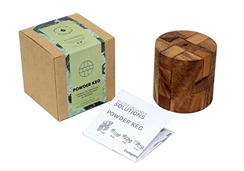 Premium 3D Wooden Brain Teaser Puzzle - Powder Keg by SiamMandalay SiamMandalay