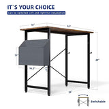 Pamray 32 Inch Computer Desk for Small Spaces with Storage Bag, Home Office Work Desk with Headphone Hook, Small Office Desk Study Writing Table Pamray