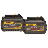 DEWALT 20V/60V MAX* Batteries, Premium, 6.0-Ah, 2-Pack (DCB606-2) DEWALT