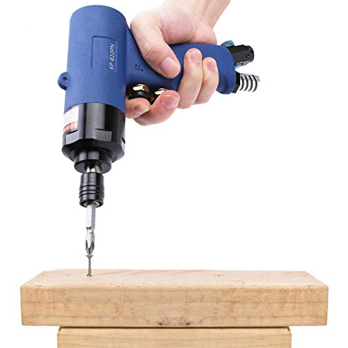 Pneumatic Air Screwdriver Impact Tapping Gun with Seesaw CW and CCW Switch and Double Hammer Strike Structure(Japanese air nozzle) - WoodArtSupply