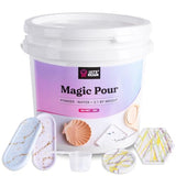 LET'S RESIN Resin Casting Powders 3000g, Fast Cured Casting Resin Kit for Beginners,20~30 Minutes De-Mold, Water Activated Plaster Powder Casting Kit LET'S RESIN