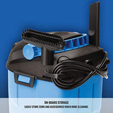 Vacmaster, VP205, 2.5 Gallon 2 Peak HP Portable Wet/Dry Shop Vacuum, Blue Vacmaster