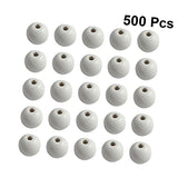Tofficu 1000 Pcs Wooden Round Balls Unfinished Loose Beads Wood Balls DIY Wood Craft Beads Natural Beads Wooden Beads Bulk Wooden Slices Dics Log Tofficu
